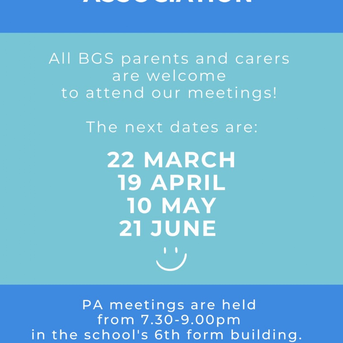 Bexley Grammar School PA Meetings March June 2023